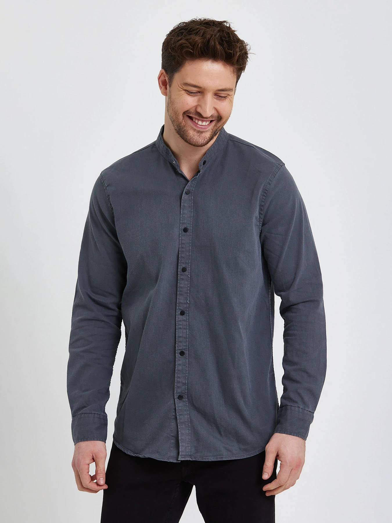 Рубашки Trend Collection модель TC5970GreyRBSHKMN Фото