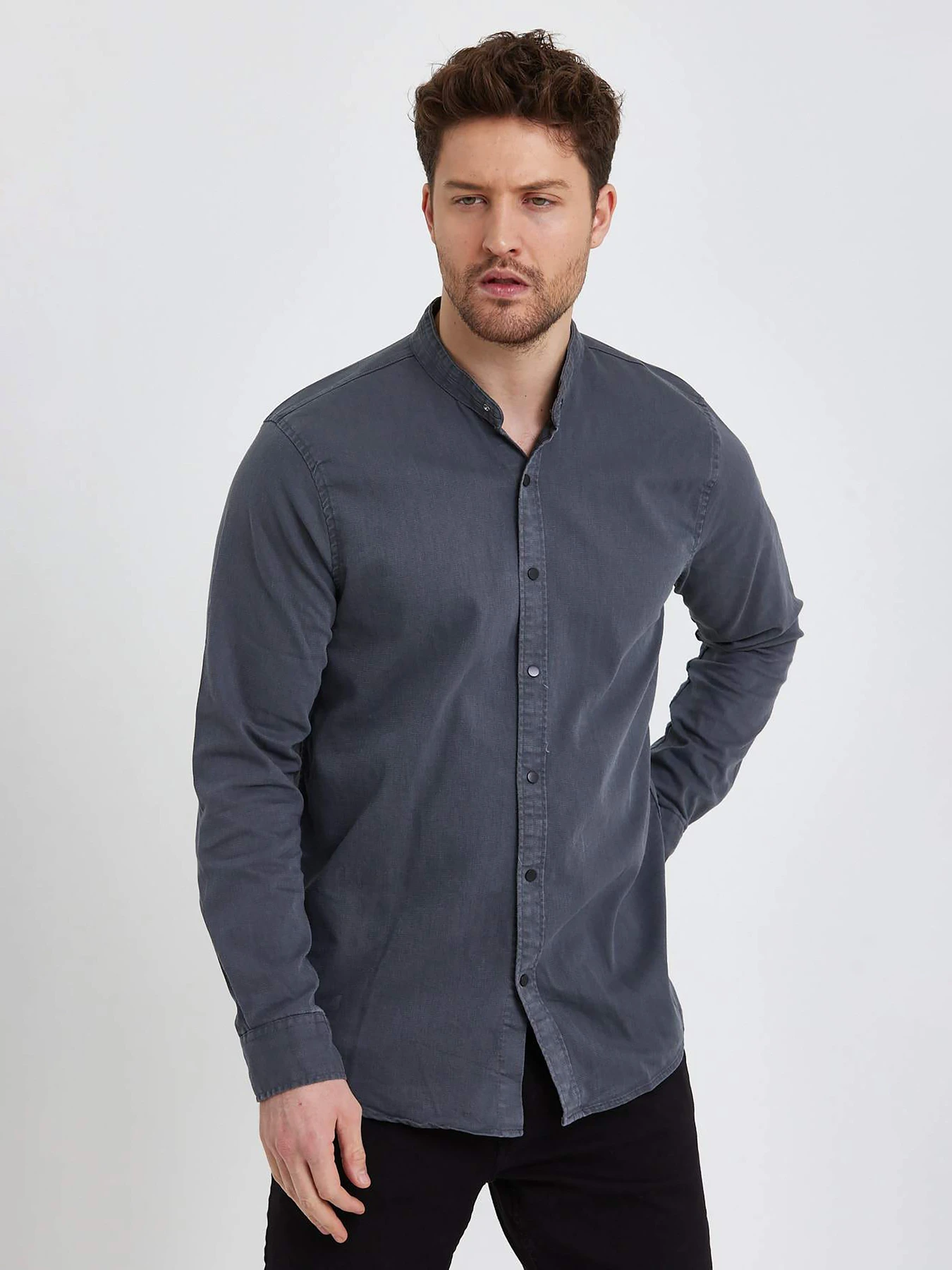 Рубашки Trend Collection модель TC5970GreyRBSHKMN Фото