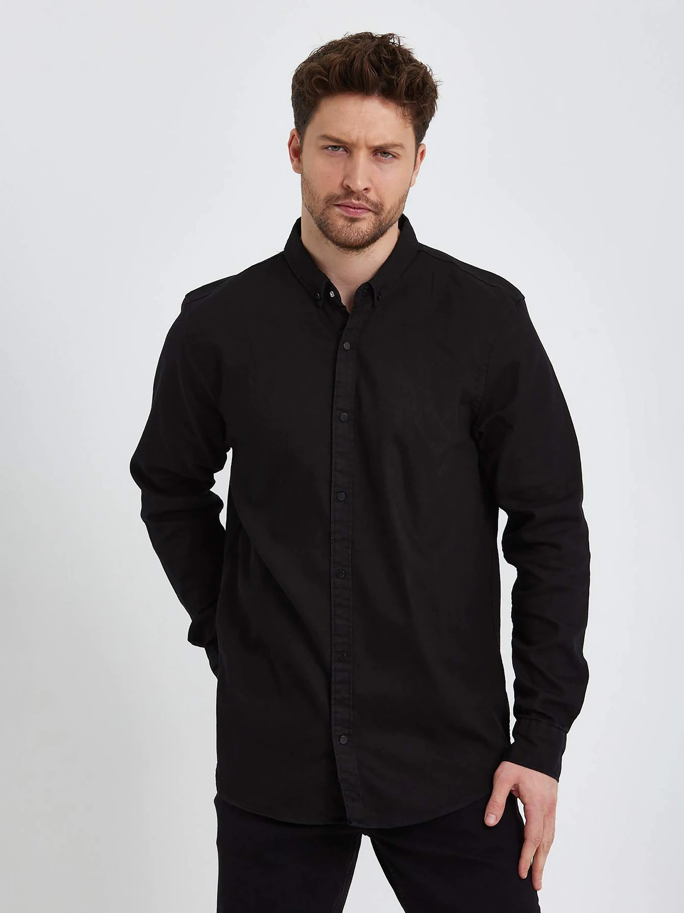 Рубашки Trend Collection модель TC5969BlackRBSHKMN Фото