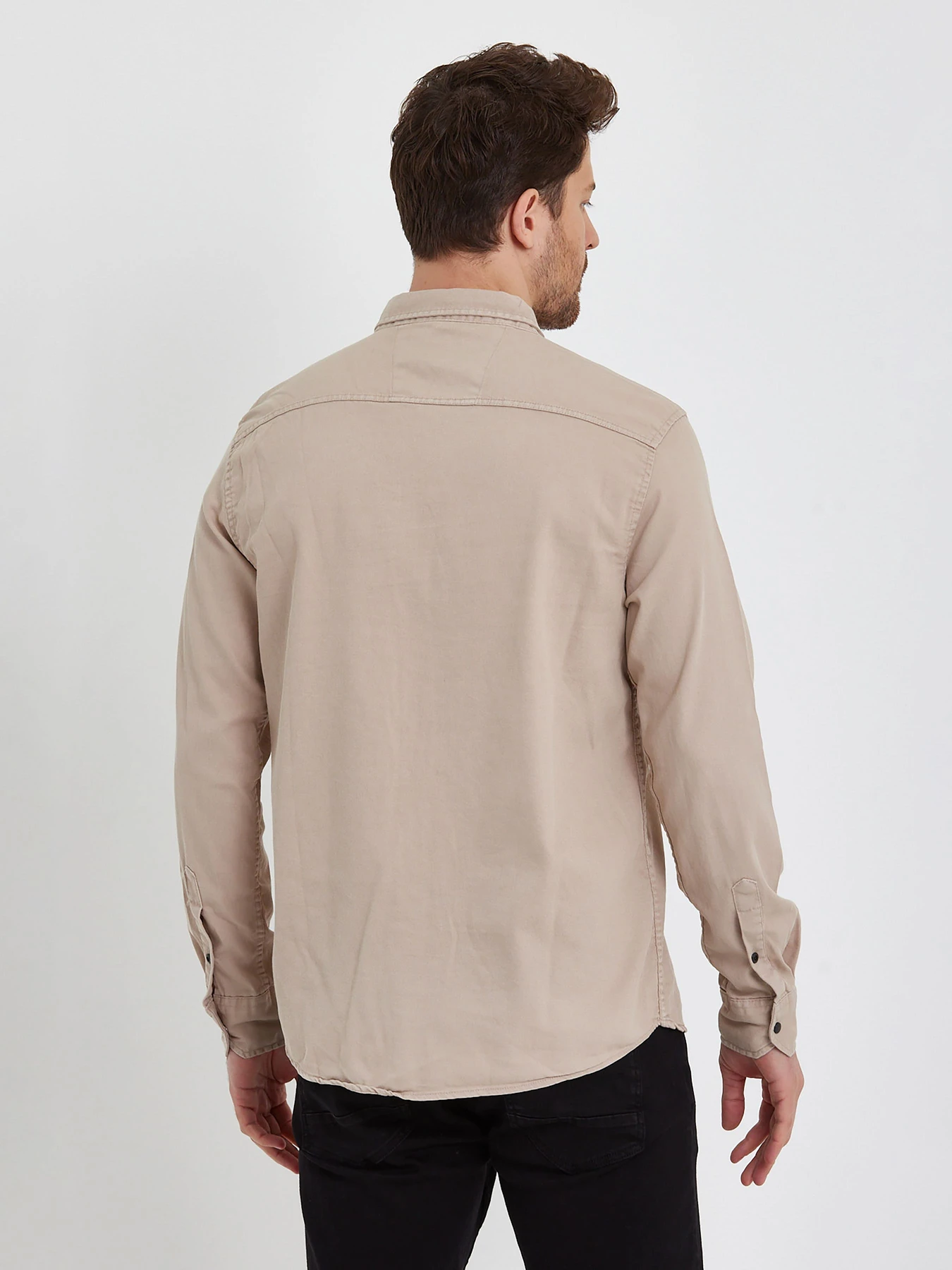 Рубашки Trend Collection модель TC5965BeigeRBSHKMN Фото