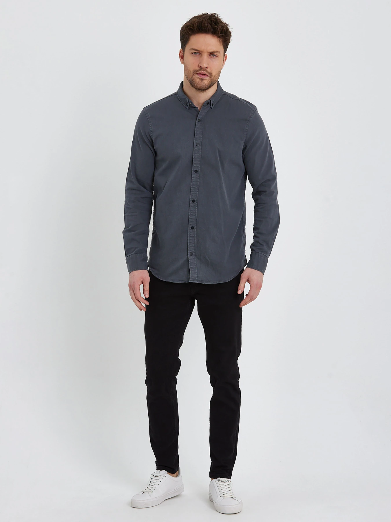 Рубашки Trend Collection модель TC5964GreyRBSHKMN Фото
