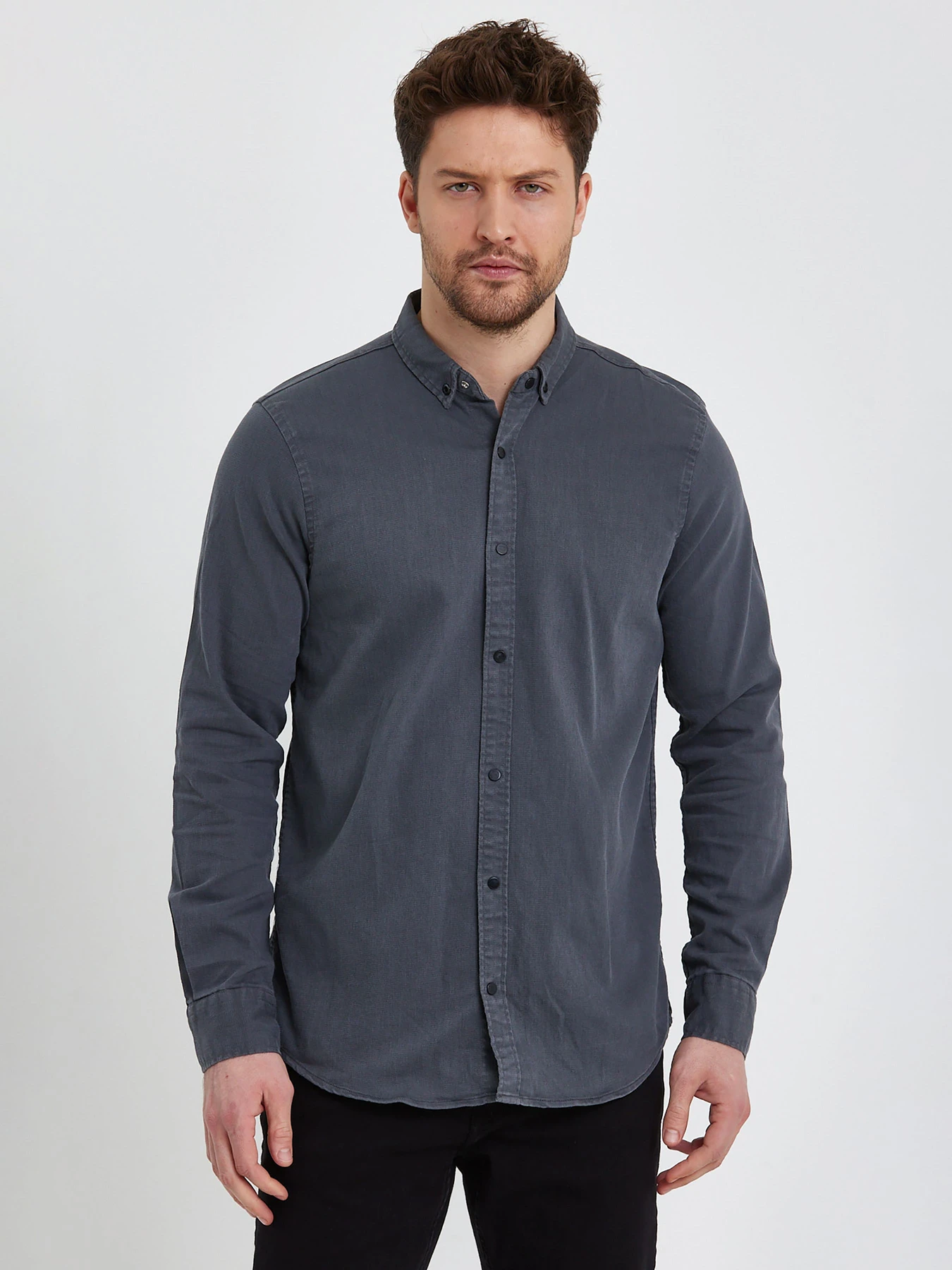 Рубашки Trend Collection модель TC5964GreyRBSHKMN Фото
