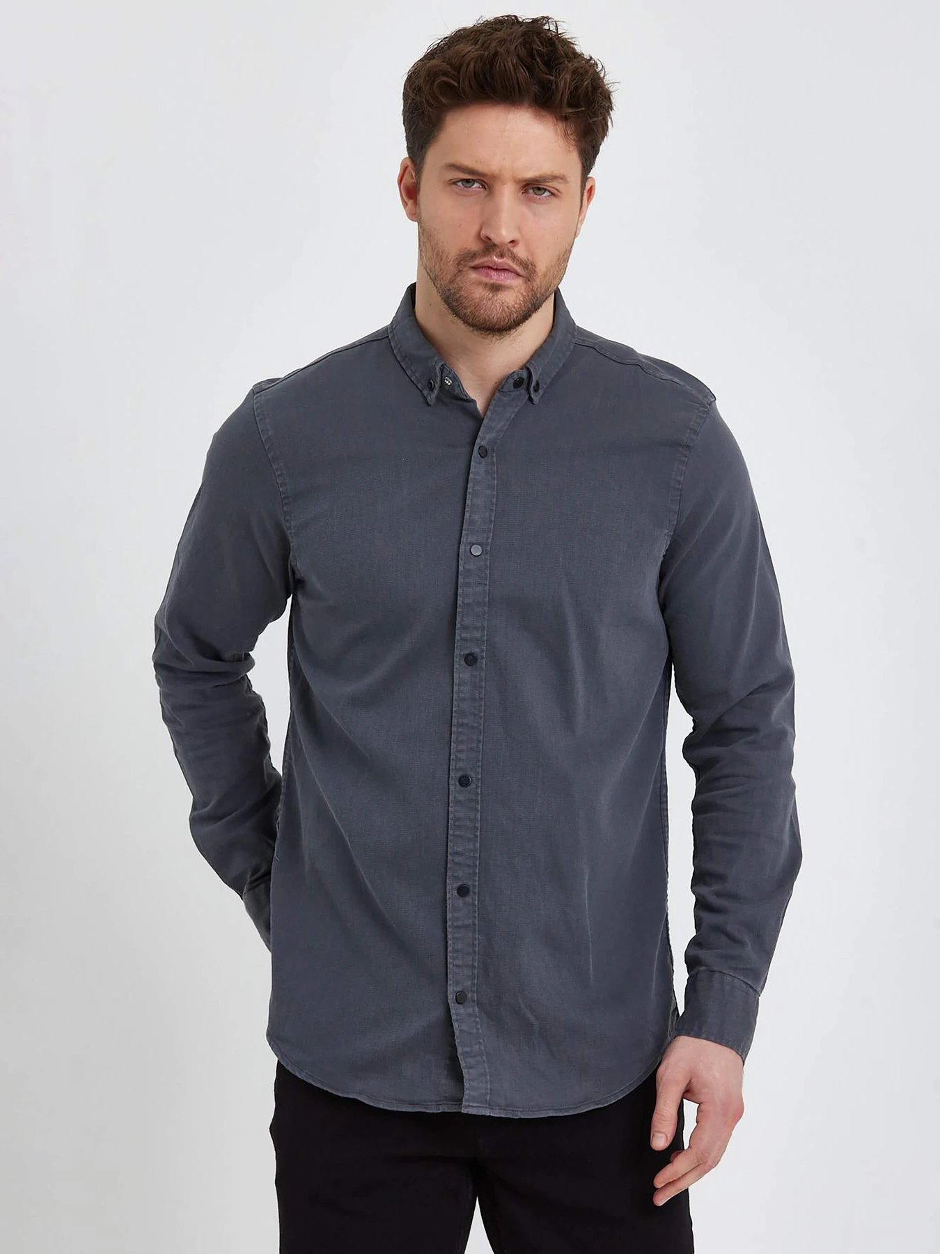 Рубашки Trend Collection модель TC5964GreyRBSHKMN Фото