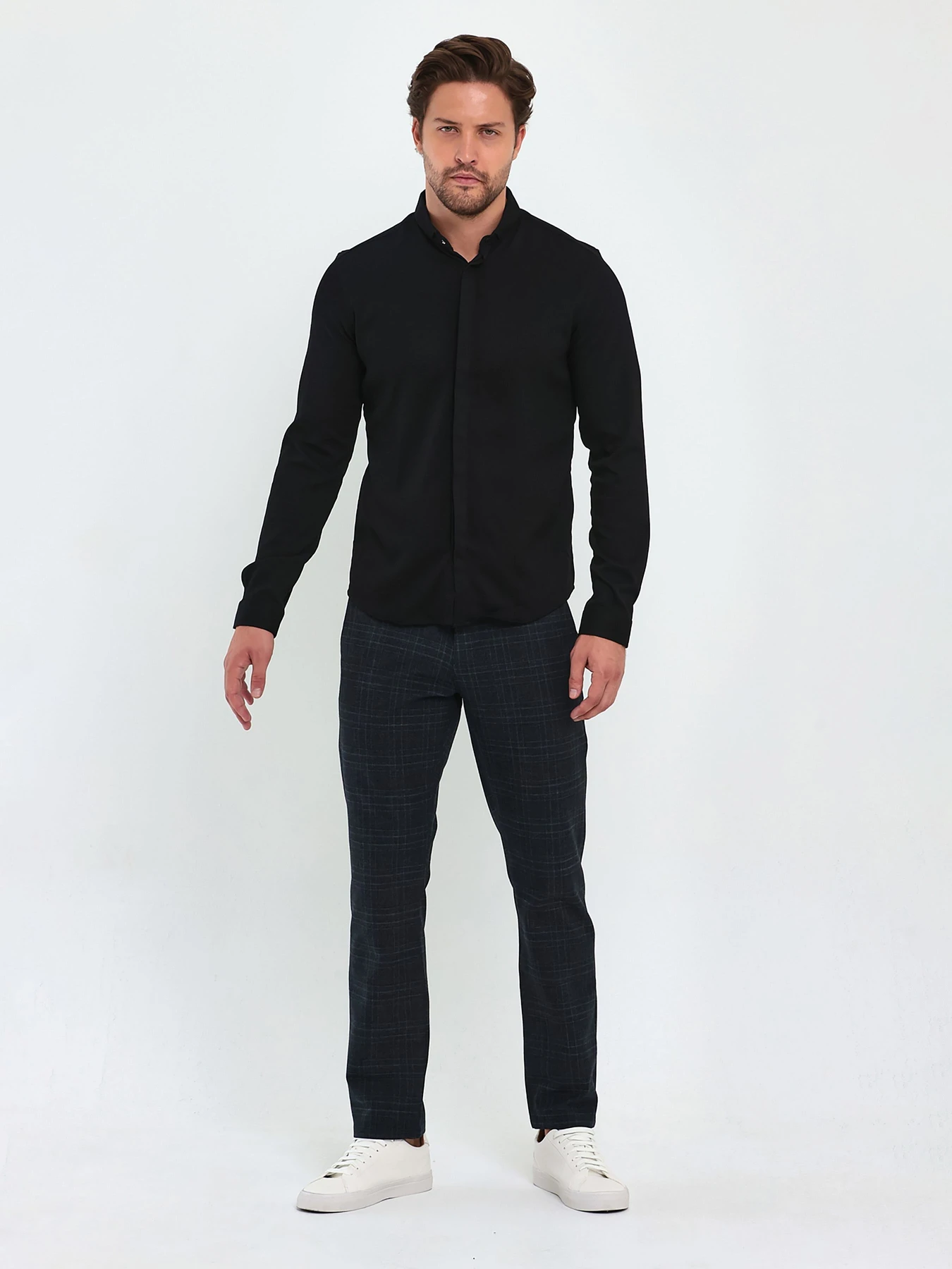 Рубашки Trend Collection модель TC5074BlackRBSHKMN Фото