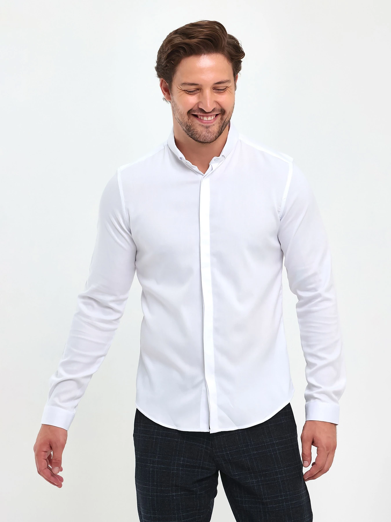 Рубашки Trend Collection модель TC5072WhiteRBSHKMN Фото