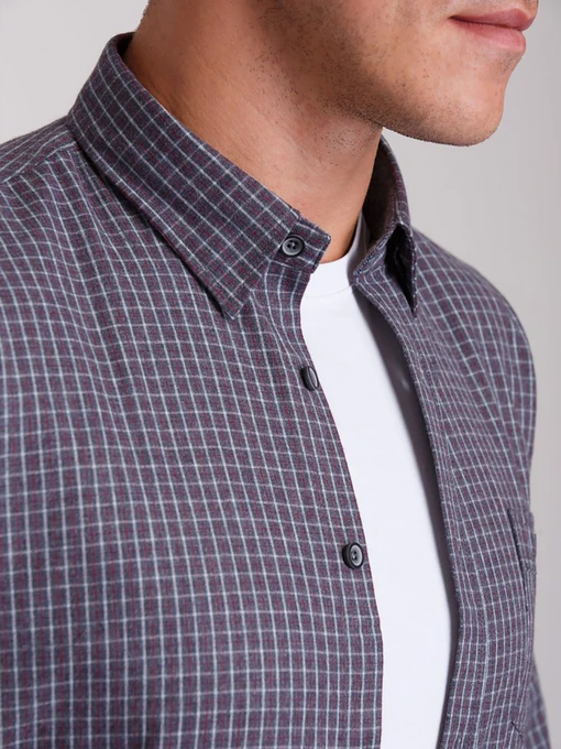 Рубашки Trend Collection модель TC3037GreyRBSHKMN Фото