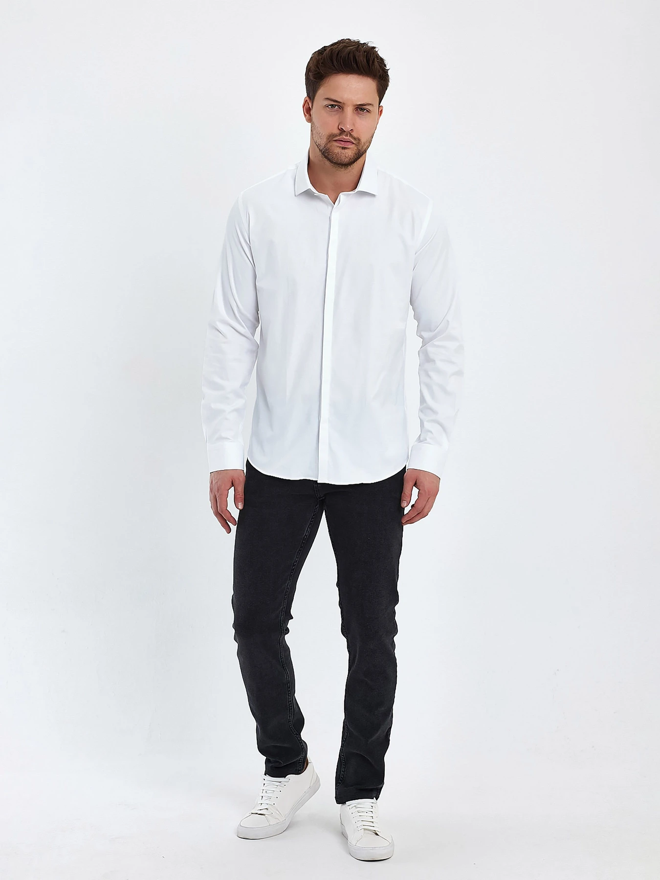 Рубашки Trend Collection модель TC2628WhiteRBSHKMN Фото
