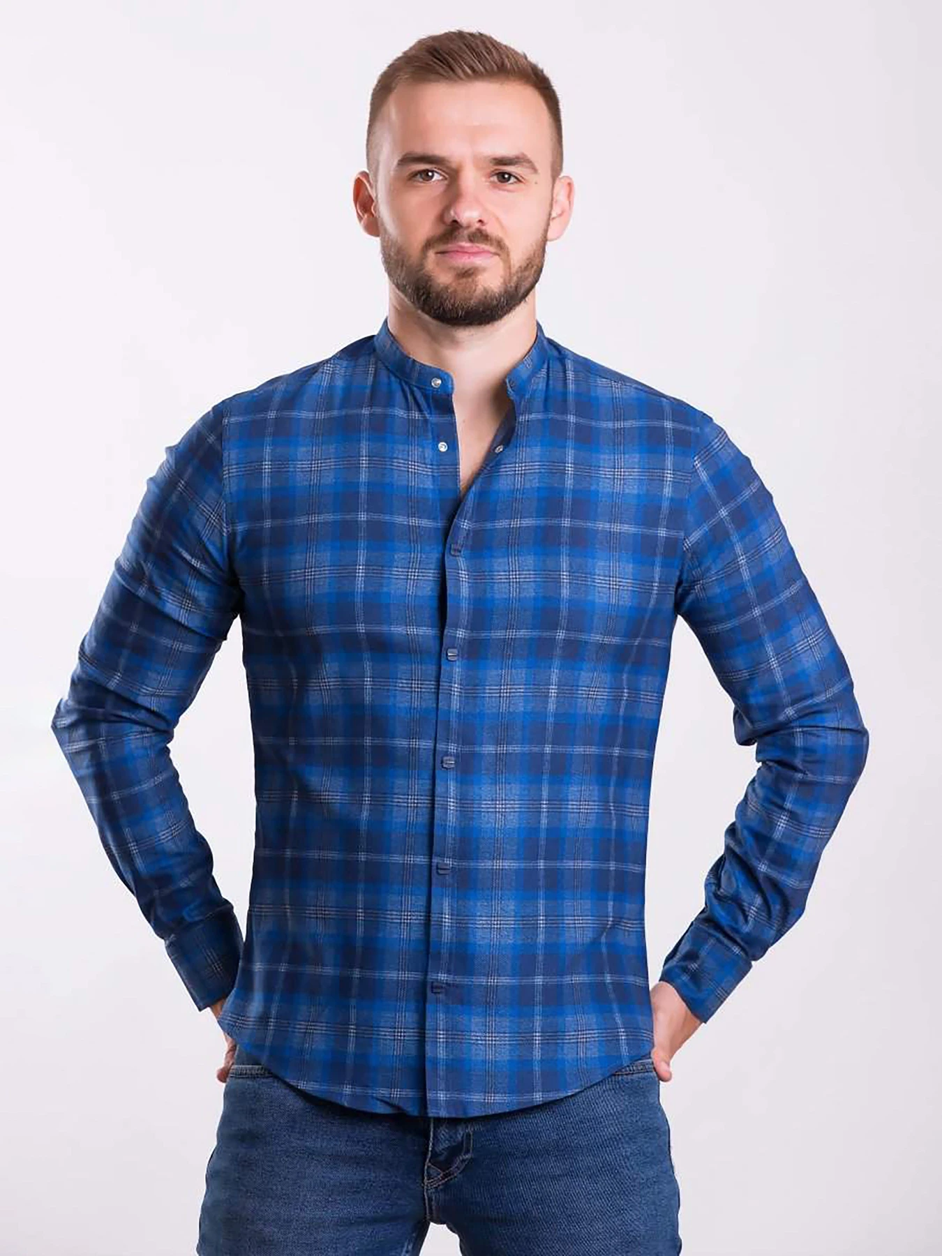 Рубашки Trend Collection модель TC1112BlueRBSHKMN Рубашки Trend Collection модель TC1112BlueRBSHKMN Фото