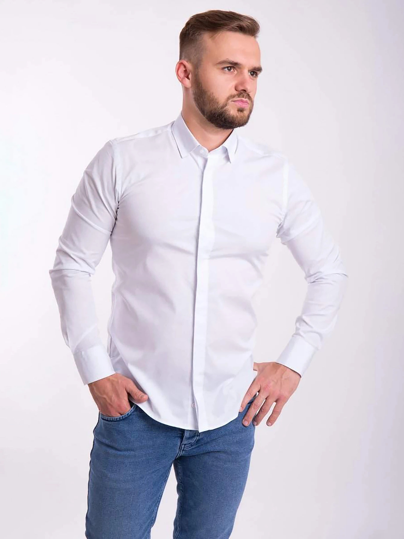 Рубашки Trend Collection модель TC616WhiteRBSHKMN Фото