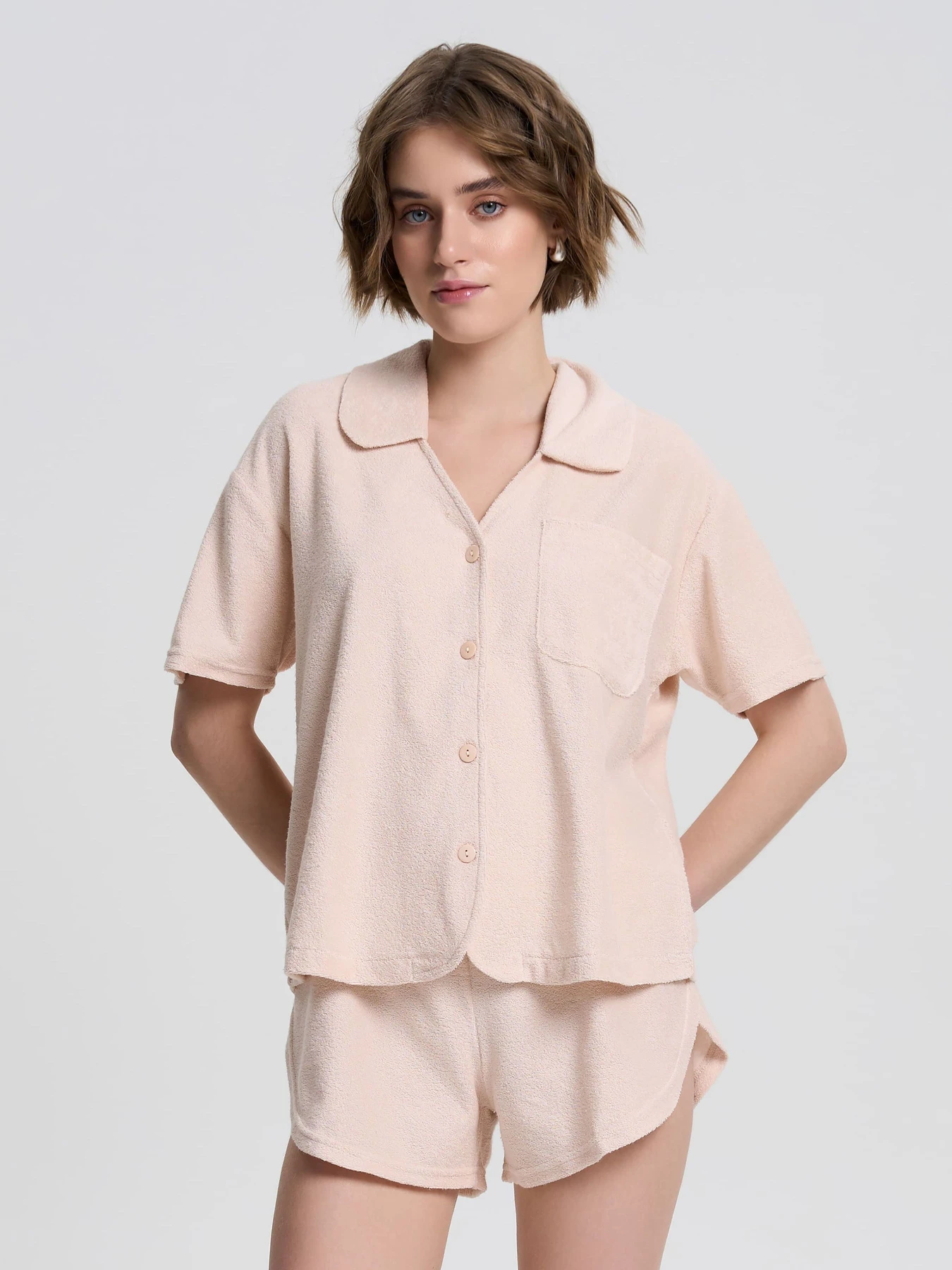 Одяг для дому та сну Роза модель 230714_beige Одяг для дому та сну Роза модель 230714_beige Фото