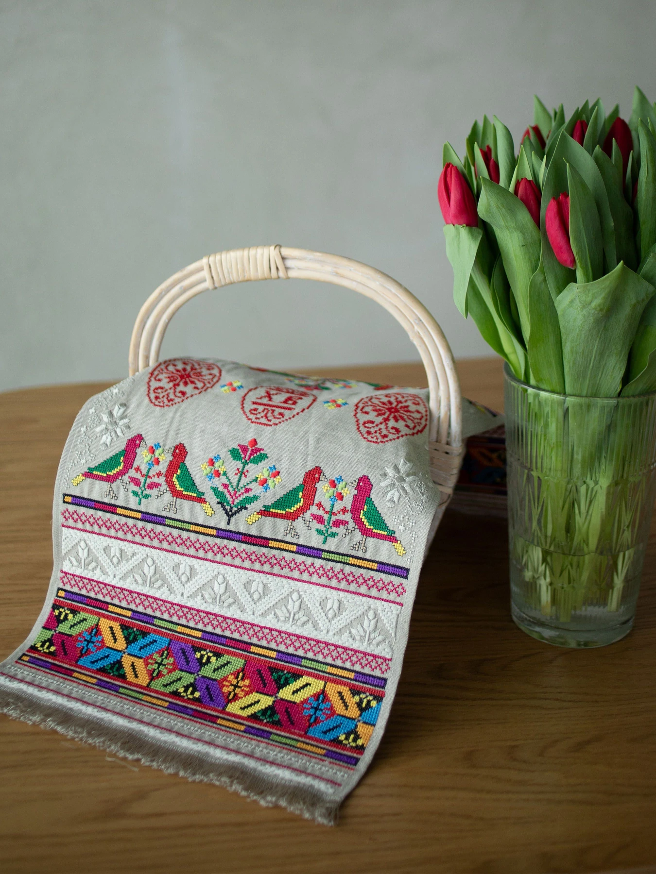 Рушник великодній бежевий Едельвіка модель 313-24-00beige Рушник великодній бежевий Едельвіка модель 313-24-00beige Фото