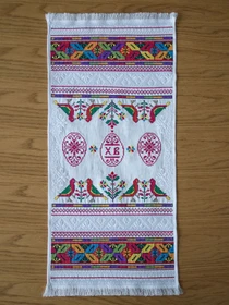 Рушник великодній білий Едельвіка модель 313-24-00 Фото