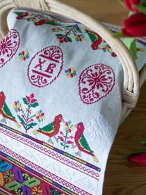 Рушник великодній білий Едельвіка модель 313-24-00 Фото