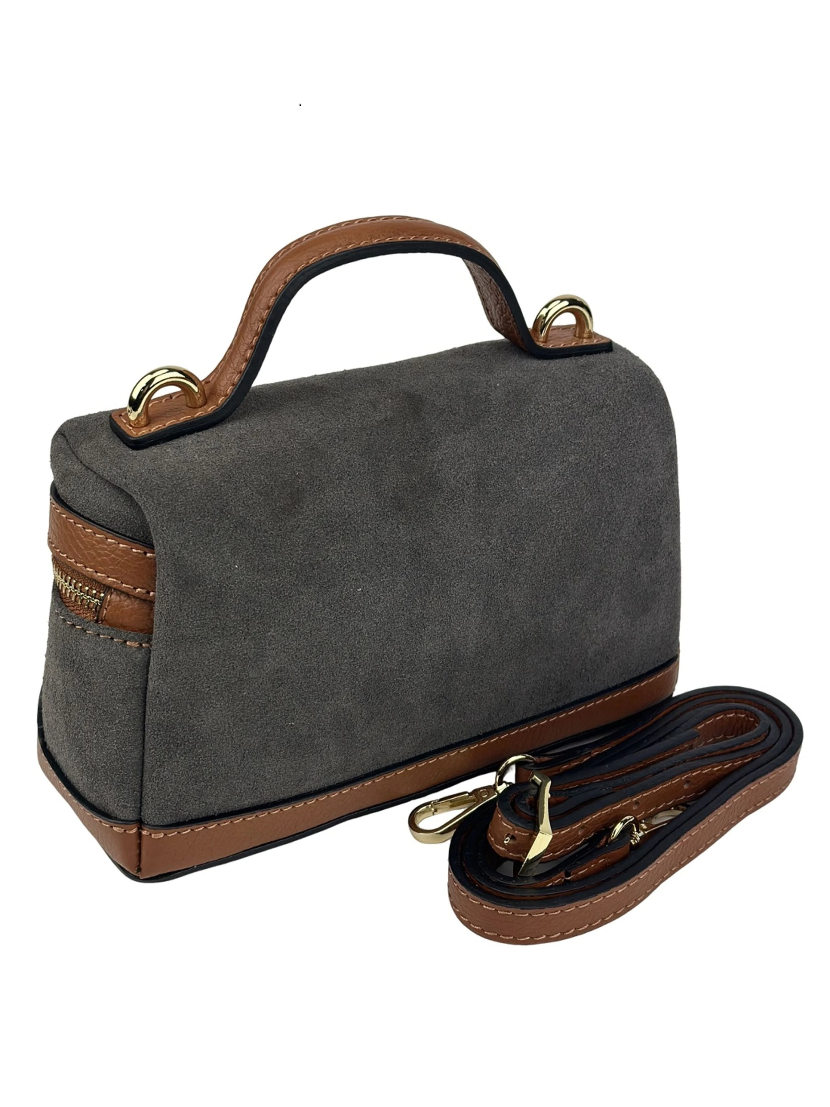 RoyalBag Крос-боді колір сірий фото 3