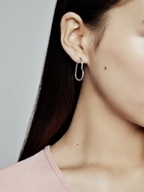 Серьги-кольца PANDORA Moments модель 297822 Фото