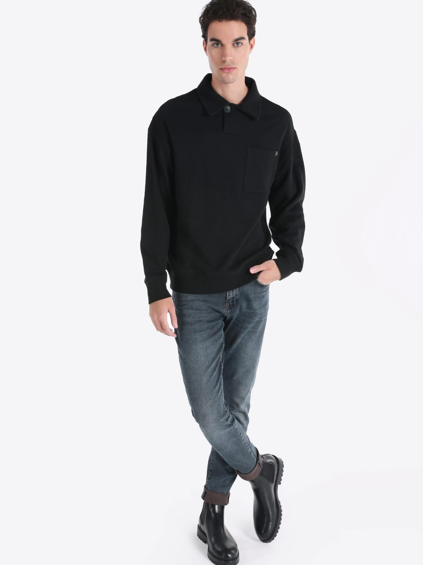 Худи и свитшоты Colin’s модель CL1064939_Q1.V1_BLK Фото