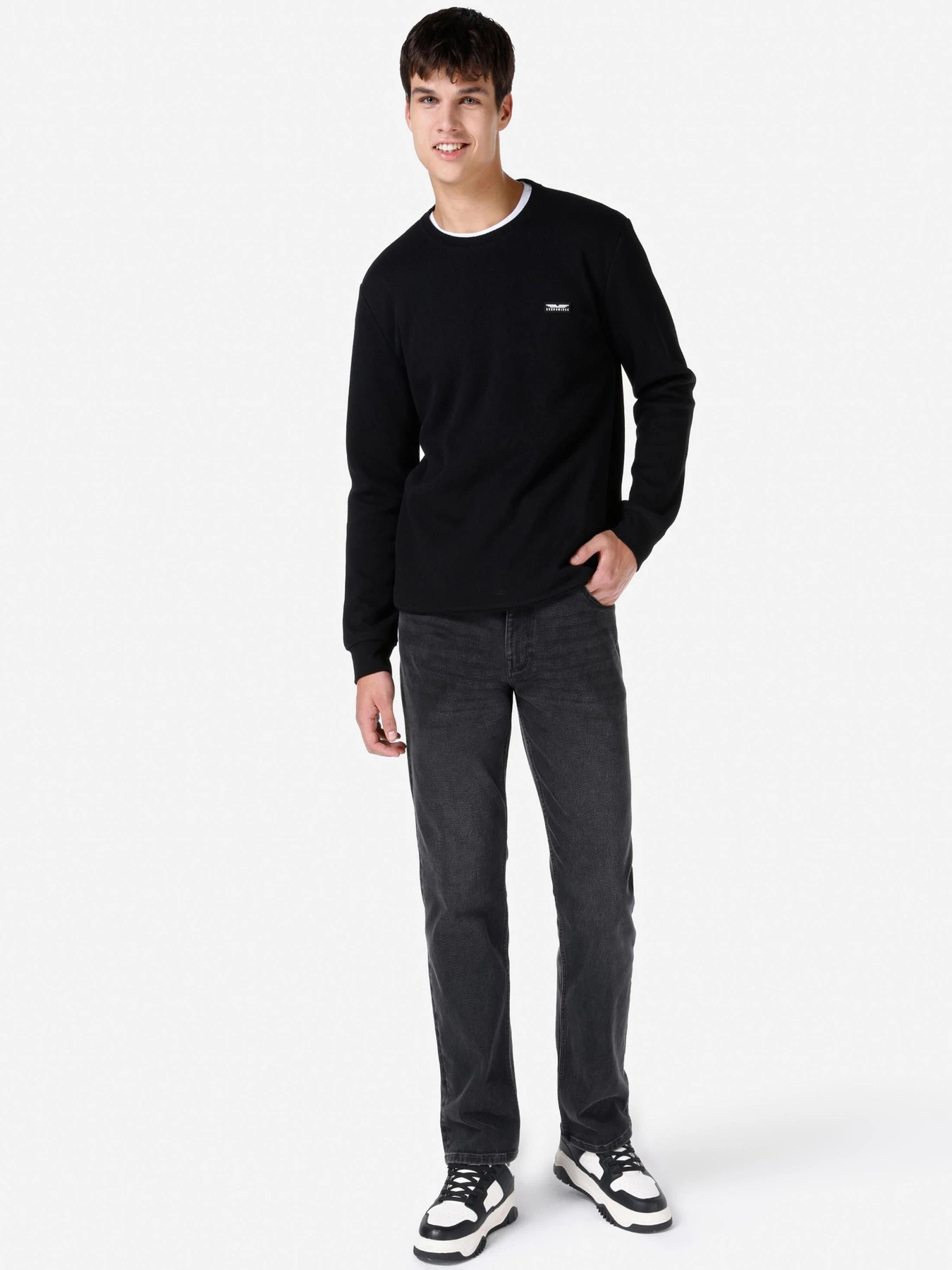 Худи и свитшоты Colin’s модель CL1066760_Q1.V1_BLK Фото