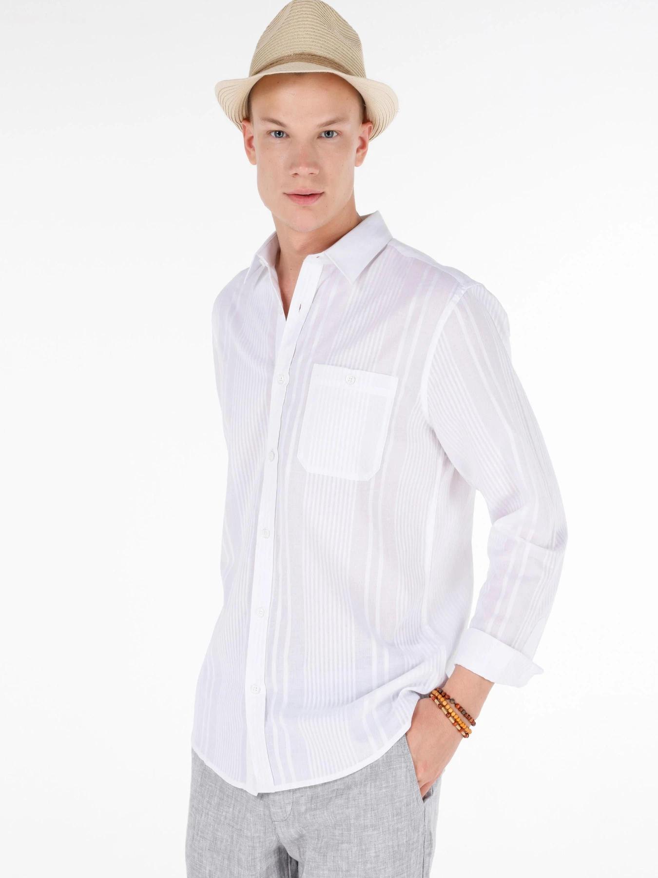 Рубашки Colin’s модель CL1066930_Q1.V1_WHT Фото