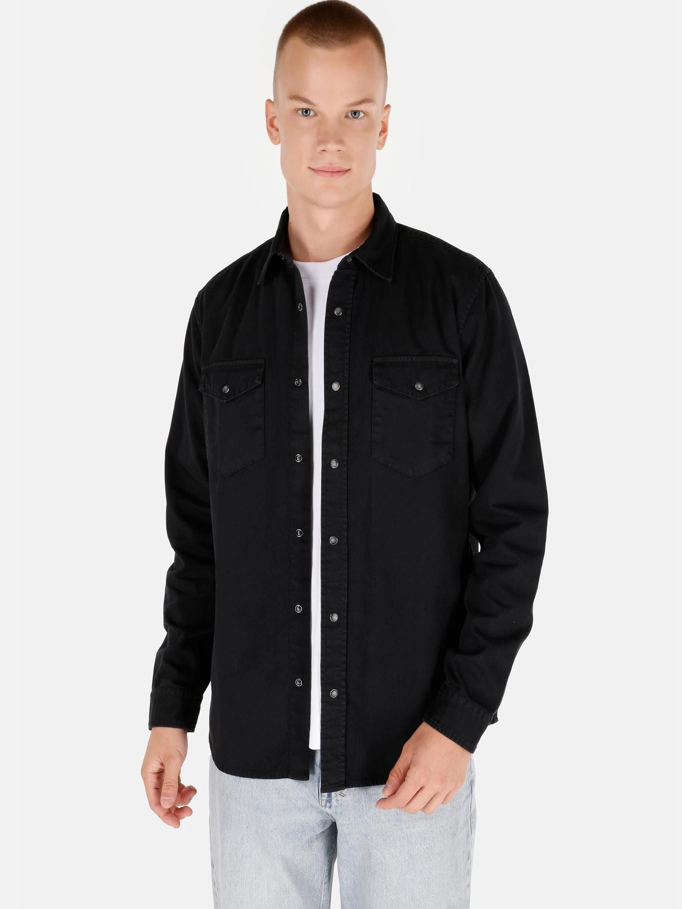 Сорочки Colin’s модель CL1071462_Q1.V1_BLK Фото