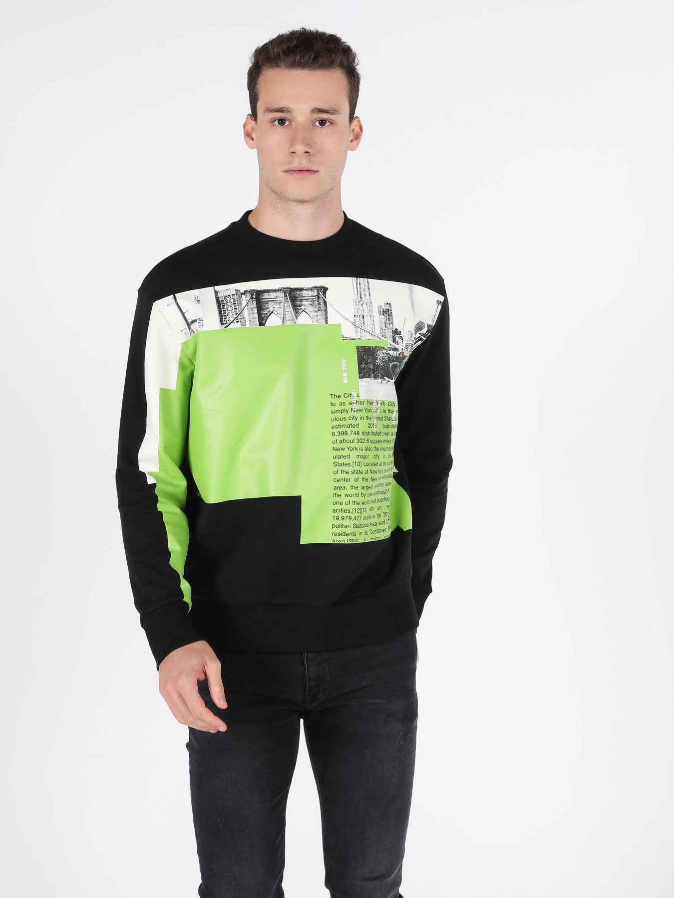 Худи и свитшоты Colin’s модель CL1051618_Q1.V1_BLK Фото