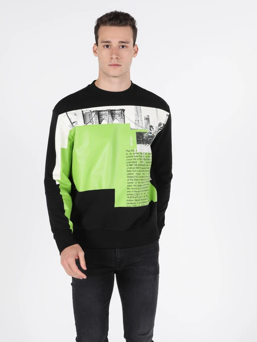 Худи и свитшоты Colin’s модель CL1051618_Q1.V1_BLK Фото