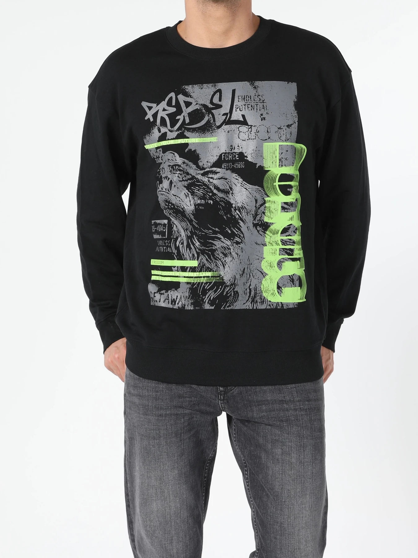 Худи и свитшоты Colin’s модель CL1054845_Q1.V1_BLK Фото