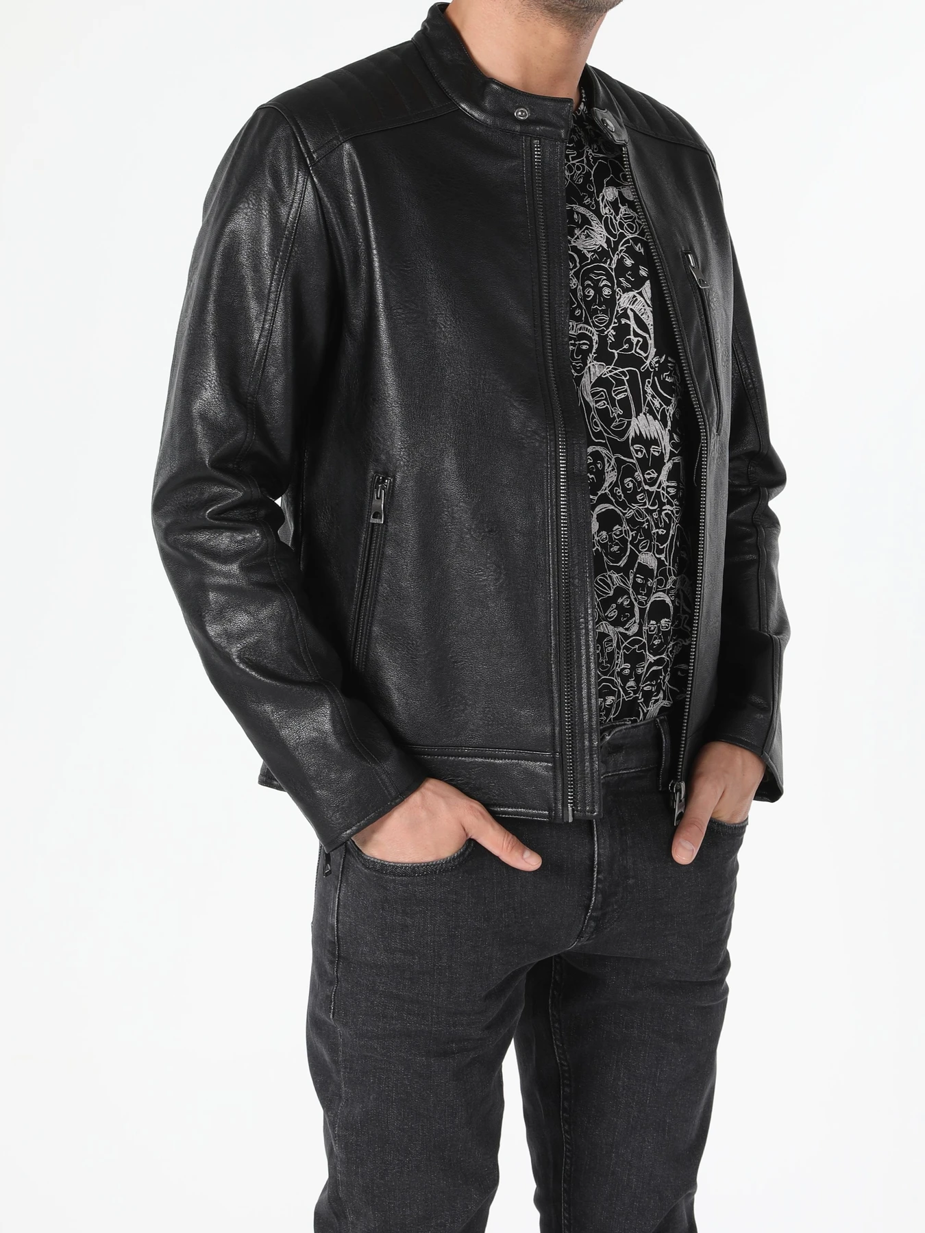 Куртки и дубленки Colin’s модель CL1055688_Q1.V1_BLK Фото