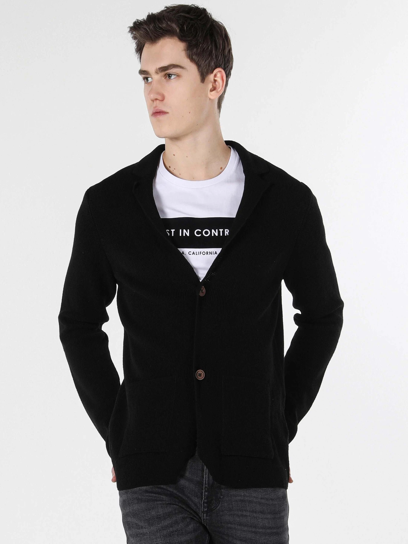 Худи и свитшоты Colin’s модель CL1057167_Q1.V1_BLK Фото