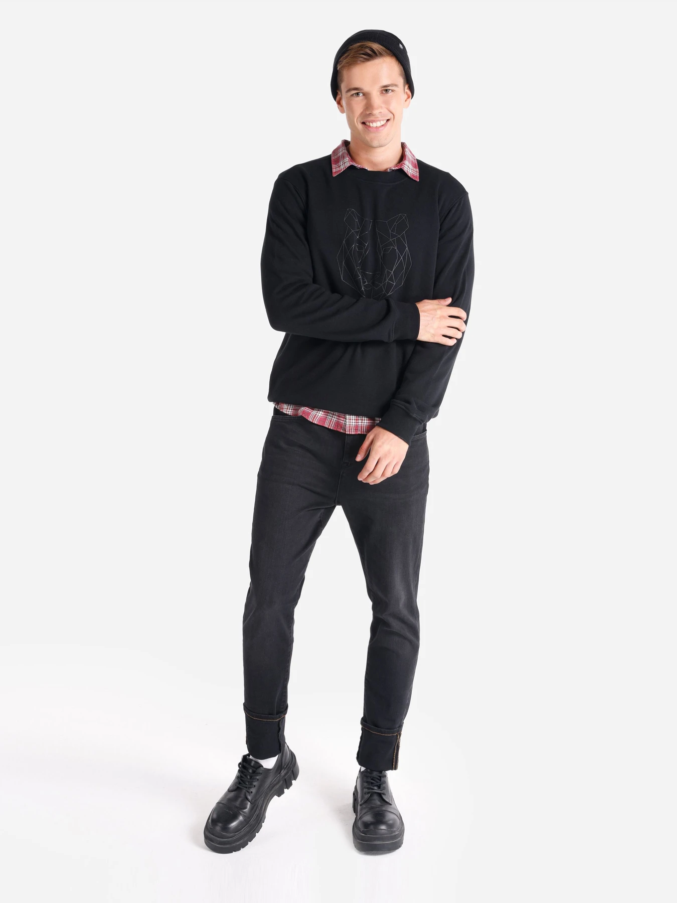 Худи и свитшоты Colin’s модель CL1065687_Q1.V1_BLK Фото