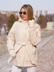 Куртки и дубленки MilaNova модель Куртка К-363 молоко Фото