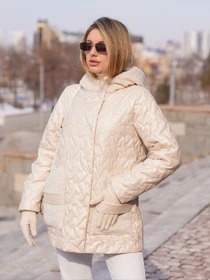 Куртки и дубленки MilaNova модель Куртка К-363 молоко Фото