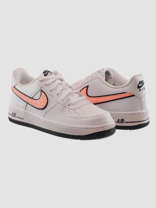 Шкіряні Жіночі Кросівки повсякденні NIKE Air Force 1 Gs фото 2