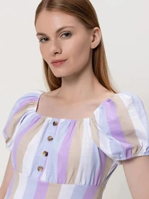 Платья H&M модель 928869wer_Бело-фиолетовый Фото