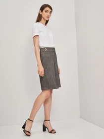 Юбки H&M модель 7784760sm_черно-белый узор Фото