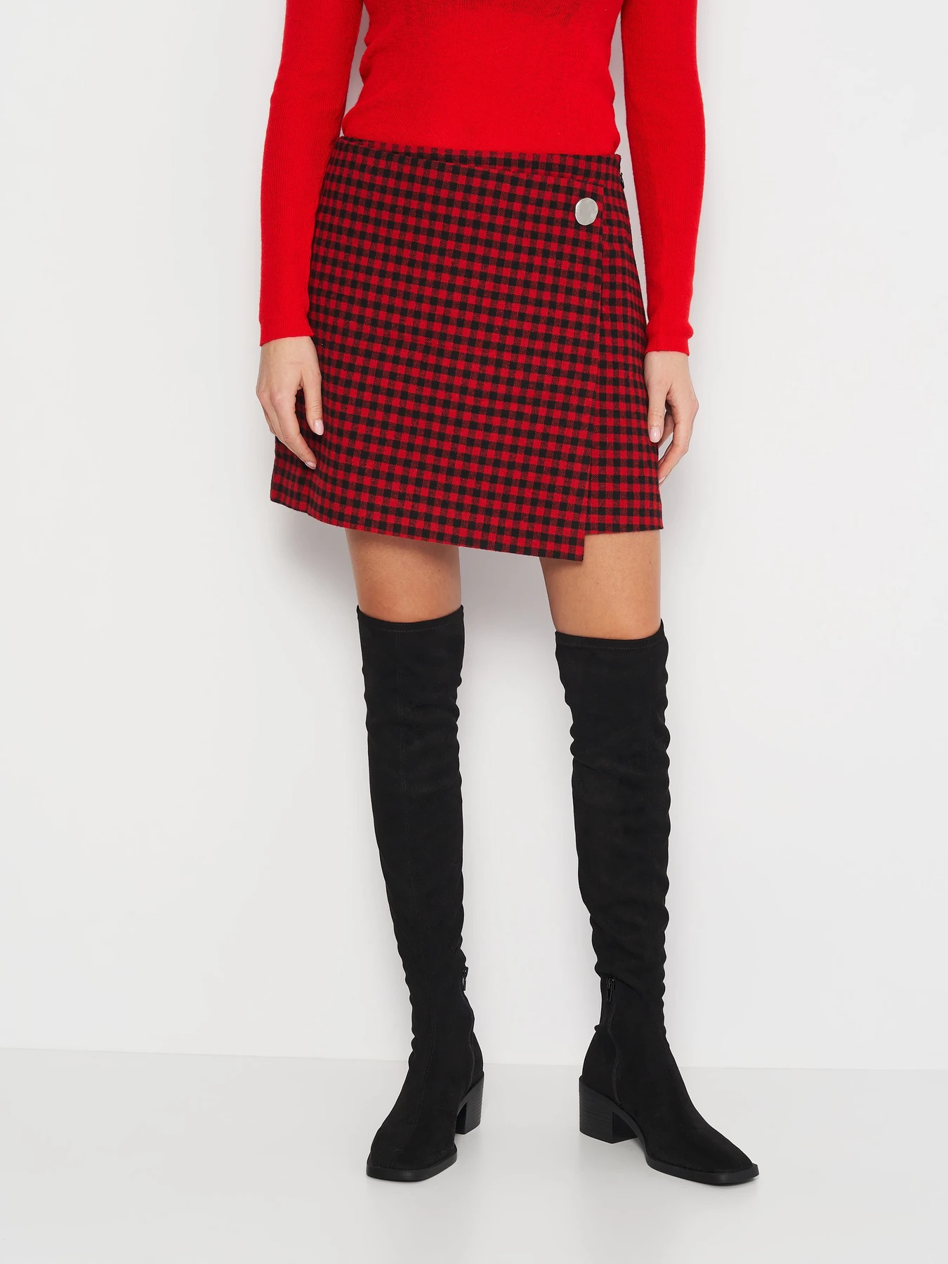 Юбки H&M модель 1102583arl_Черно-красный Фото