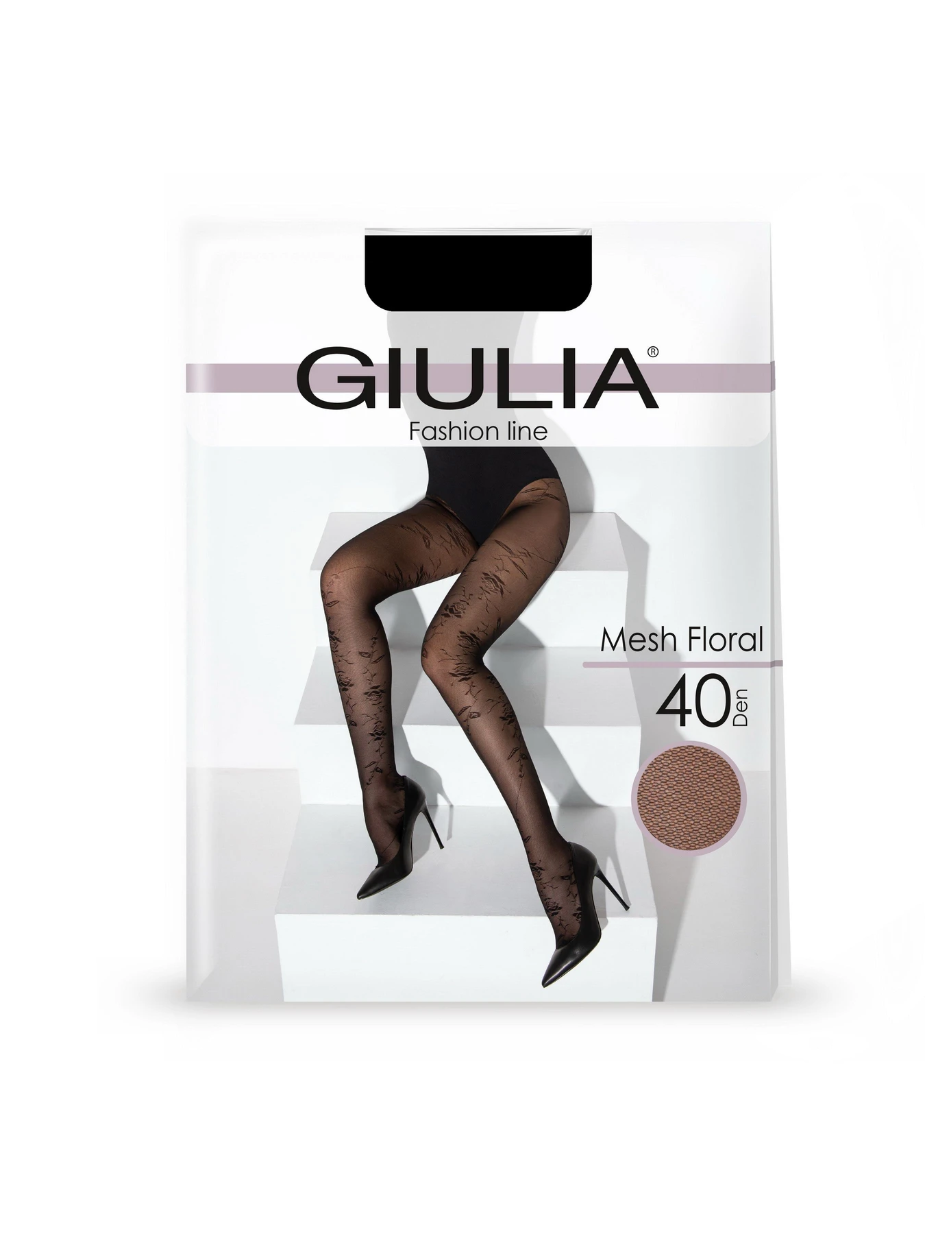 Колготы Giulia Mesh Floral 40 (5) модель UP-00002721 Фото