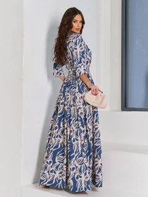 Сукні ISSA Plus модель 15067_синий Фото