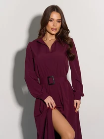 Платья ISSA Plus модель 15008_темно_бордовый Фото