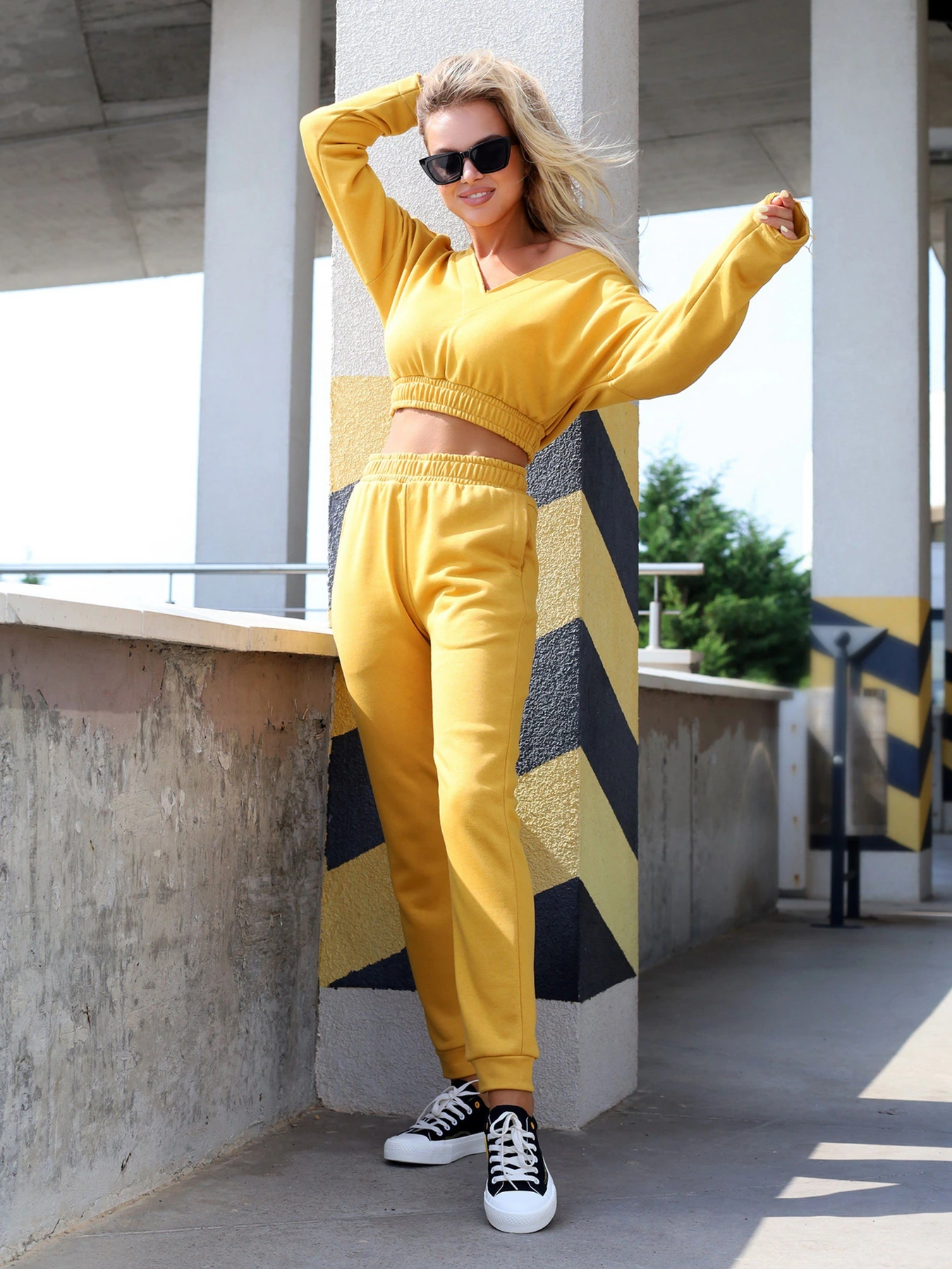 Костюми ISSA Plus модель 12844_mustard Костюми ISSA Plus модель 12844_mustard Фото