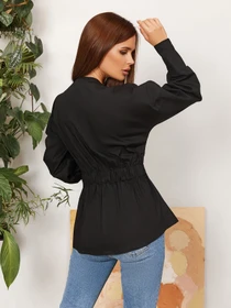 Сорочки ISSA Plus модель SA-281_black Фото