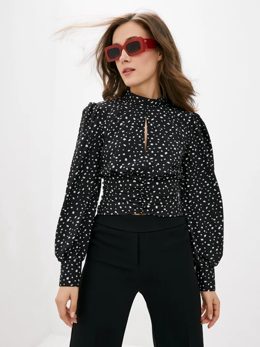 Сорочки ISSA Plus модель SA-290_black Фото