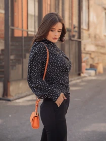 Сорочки ISSA Plus модель SA-290_black Фото
