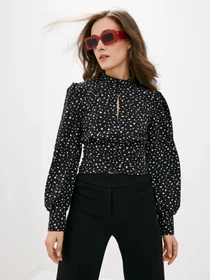 Сорочки ISSA Plus модель SA-290_black Фото