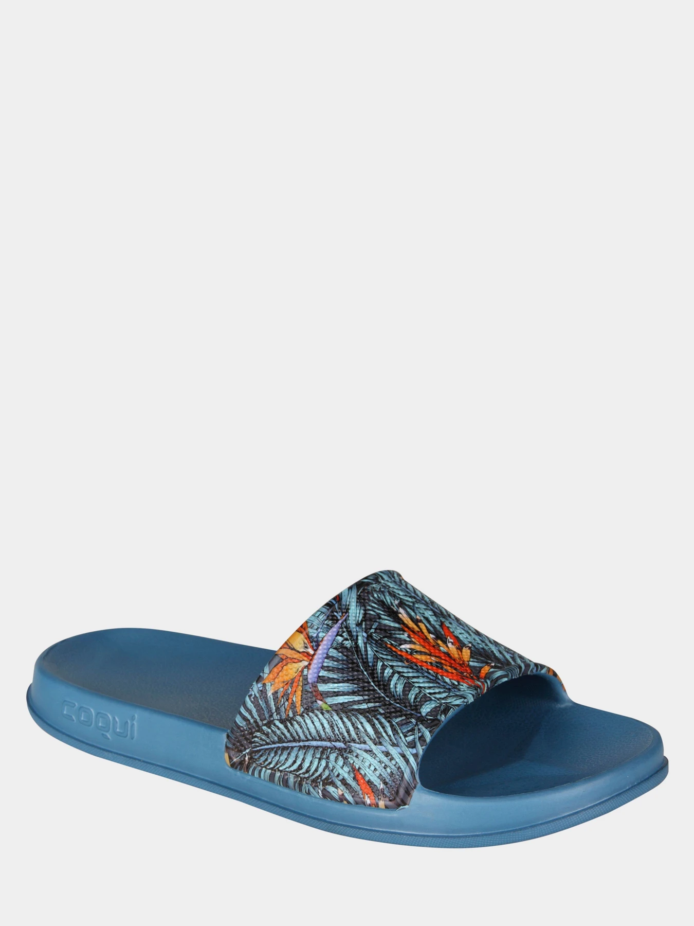 Шльопанці COQUI модель 7082Niagara_blue_tropical_printed Шльопанці COQUI модель 7082Niagara_blue_tropical_printed Фото