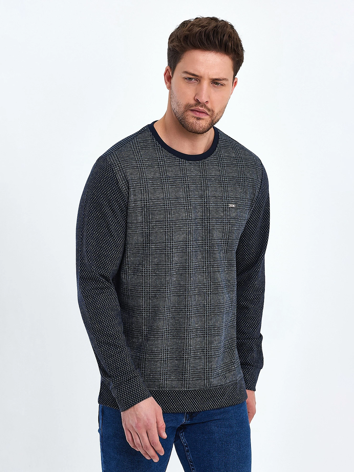 Свитры и кардиганы Trend Collection модель TC10469DarkBlueSVTRMN Фото