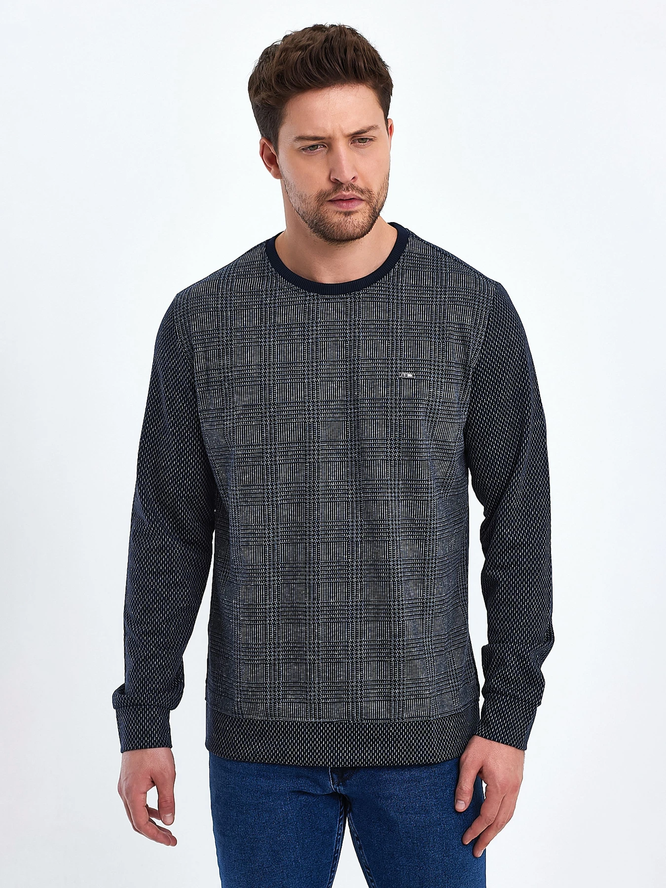 Свитры и кардиганы Trend Collection модель TC10469DarkBlueSVTRMN Фото