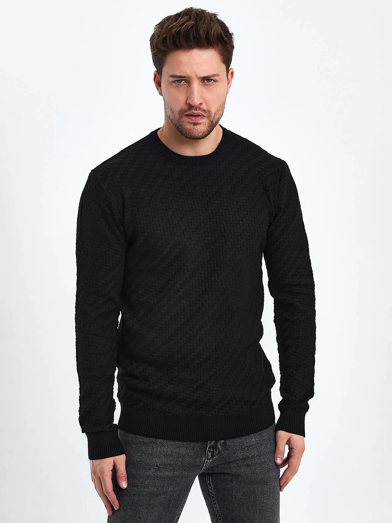 Свитры и кардиганы Trend Collection модель TC10468BlackSVTRMN Фото