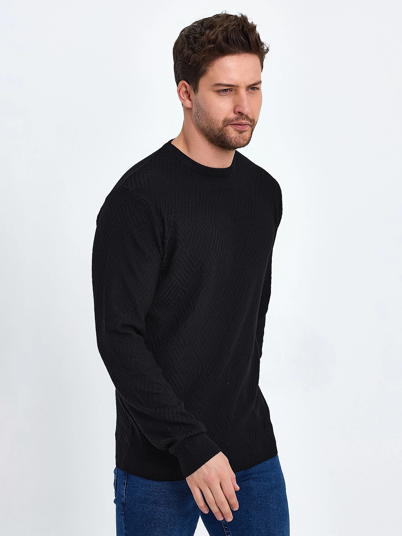Свитры и кардиганы Trend Collection модель TC10395BlackSVTRMN Фото