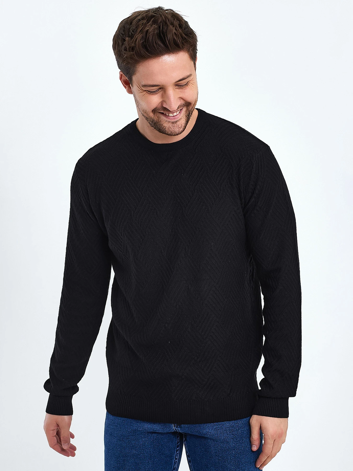 Свитры и кардиганы Trend Collection модель TC10395BlackSVTRMN Фото