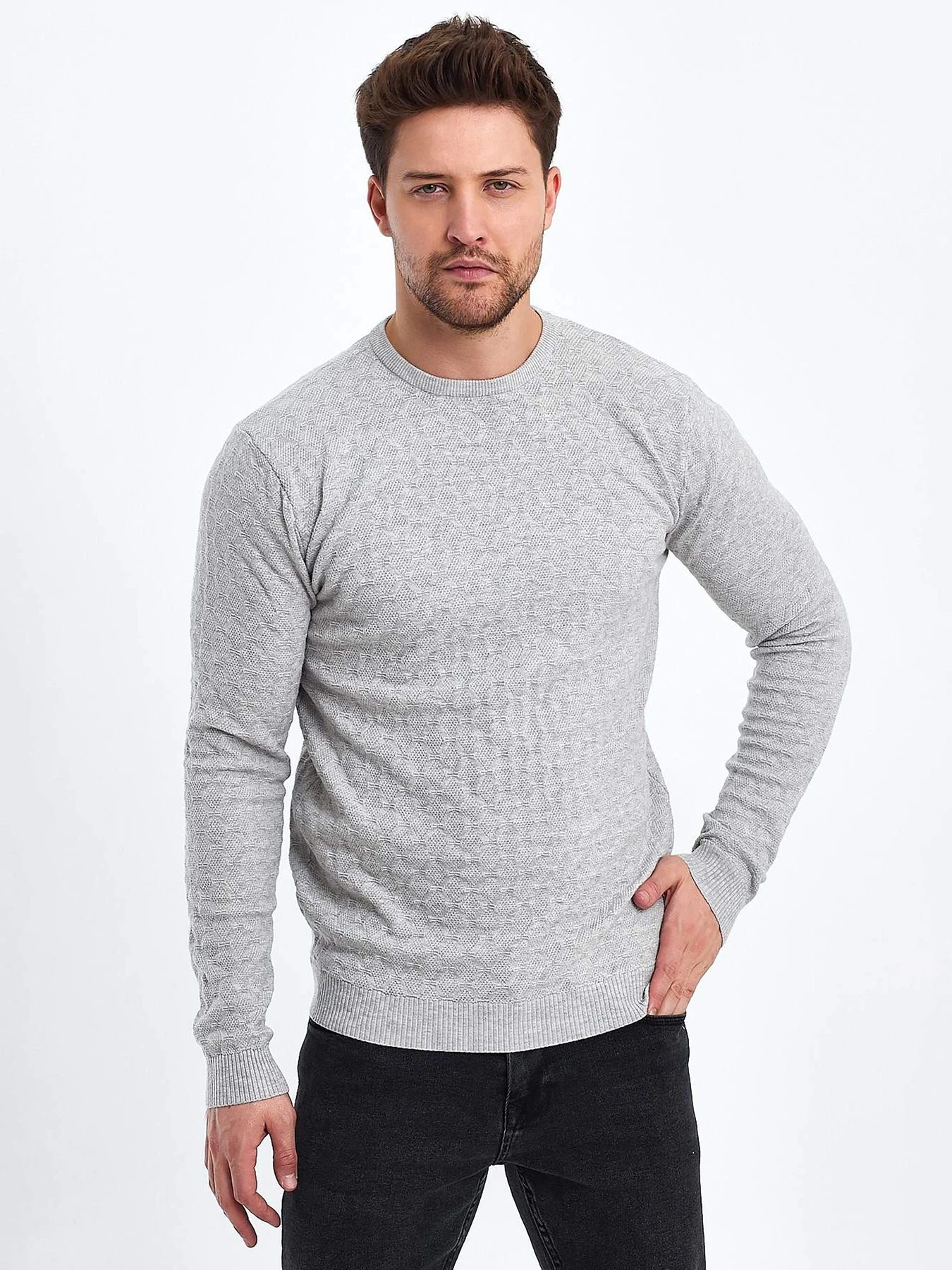 Свитры и кардиганы Trend Collection модель TC10392GreySVTRMN Фото